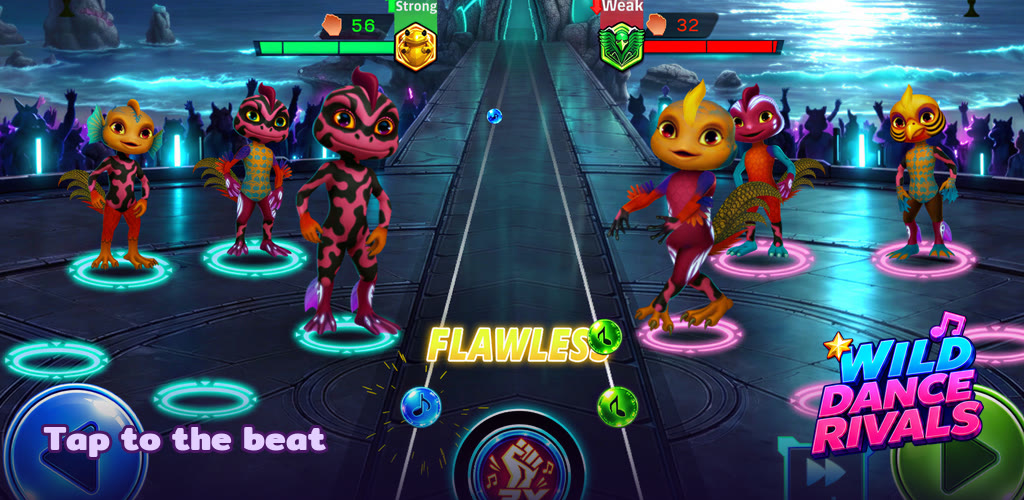 Two Humal crews face off on a neon dance floor